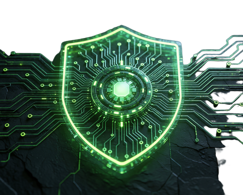 Neon-Schild-Icon mit leuchtendem gr&uuml;nem Kern als Symbol f&uuml;r Cashback-Schutz bei Roby Casino